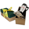 16 Oz. Travel Mug in a Gift Box with Mini Pretzels